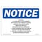 Signmission OSHA Sign, 10" H, Rigid Plastic, Warning It Is Not Safe To Use Cooking Appliances Sign, Landscape OS-NS-P-1014-L-18915 - alternate 1
